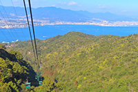 安芸の宮島のロープウェイ