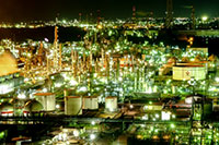 四日市コンビナート工場夜景